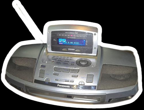 Panasonic Cd Md Cassette Deck Cobra Top Rx-Mdx3