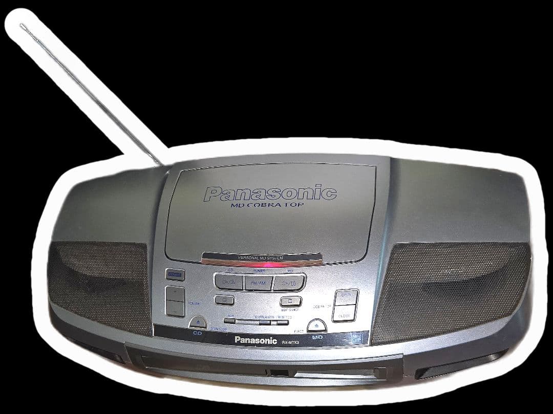 Panasonic Cd Md Cassette Deck Cobra Top Rx-Mdx3