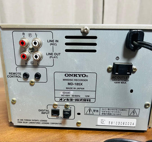 Onkyo Cd, Md Cassette Decks Md-185X