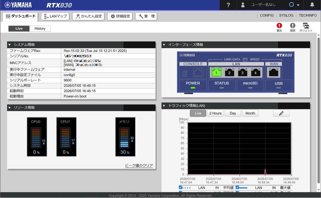 Yamaha Wired Lan Routers Rtx830 Rtxboard830