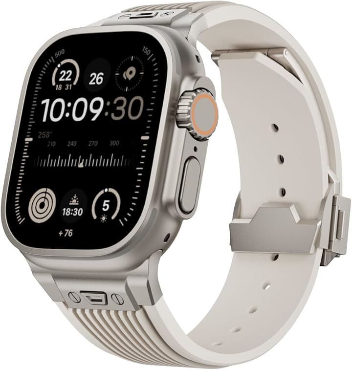 Others Royce&Roland Apple Watch Ultra 3 2 1 Series 10 8 7 6 5 (Starlight)