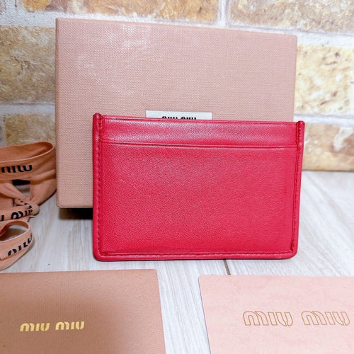 Miu Card Case )Miumiu(