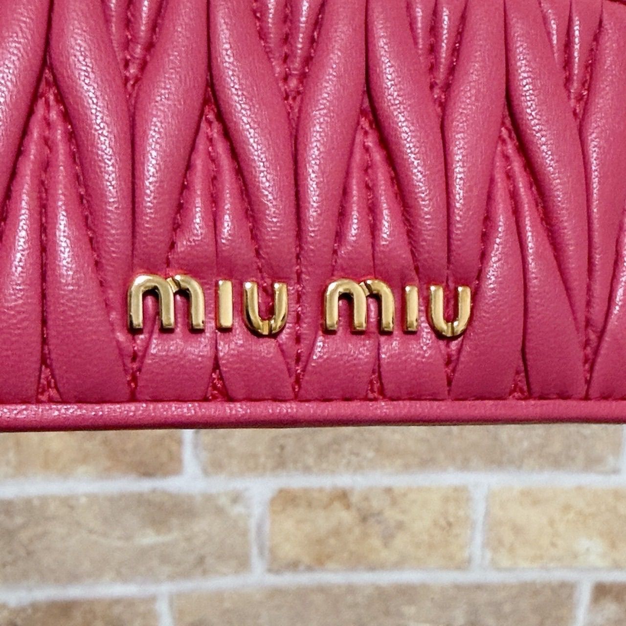 Miu Card Case )Miumiu(