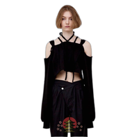Viavanda Long Sleeve 2Way Halter Neck Sweatshirts