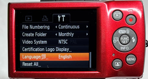 Canon Compact Digital Camera Ixy200 Pc2333 Hd 20Mp 8X Red /Sd (Ref# 6337)