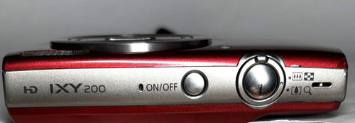 Canon Compact Digital Camera Ixy200 Pc2333 Hd 20Mp 8X Red /Sd (Ref# 6337)