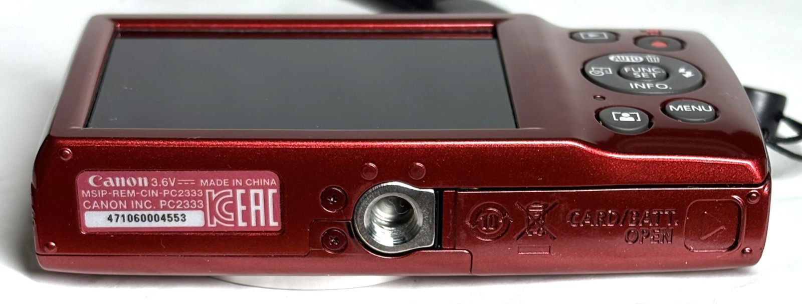 Canon Compact Digital Camera Ixy200 Pc2333 Hd 20Mp 8X Red /Sd (Ref# 6337)