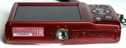 Canon Compact Digital Camera Ixy200 Pc2333 Hd 20Mp 8X Red /Sd (Ref# 6337)