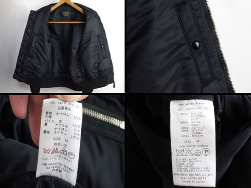 Wackomaria Military Jacket Ma-1 Wacko Maria Guilty Parties 14Aw-Ary-56