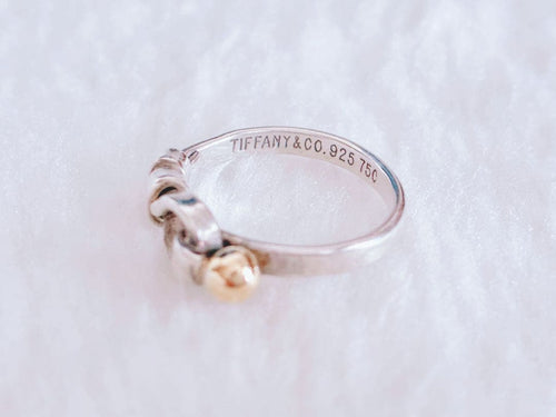Tiffany Rings Tiffany&Co. Flat Wire Ring 9 Silver925