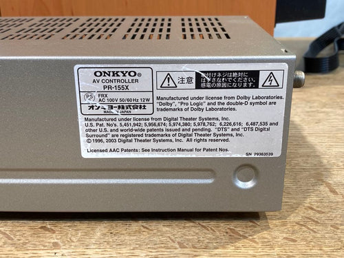 Other Onkyo Pr-155X Swa-V10X