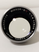 Lens (Single Focus) Nikon Nikkor-S.C F1.4