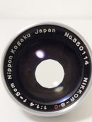 Lens (Single Focus) Nikon Nikkor-S.C F1.4
