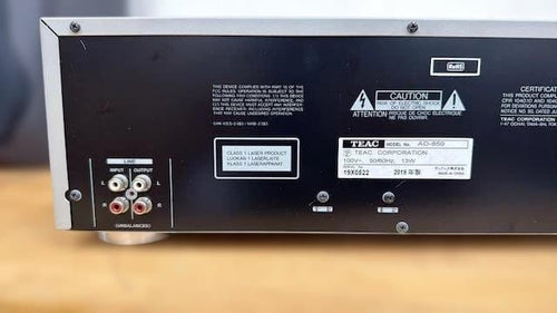 Teac Cd, Md Cassette Decks Ad-850