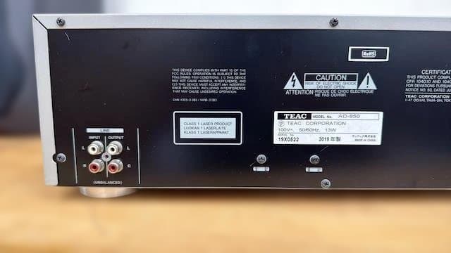 Teac Cd, Md Cassette Decks Ad-850