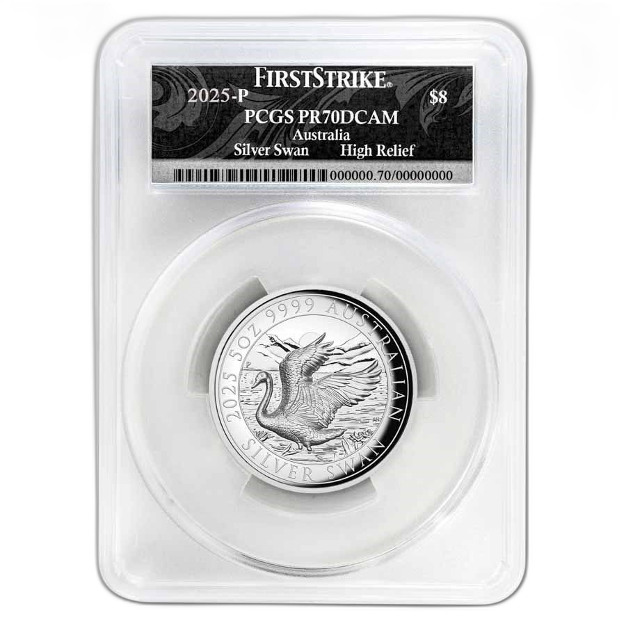 Old Currency, Gold Coins, Silver Commemorative 2025 5 Pcgs Pr70
