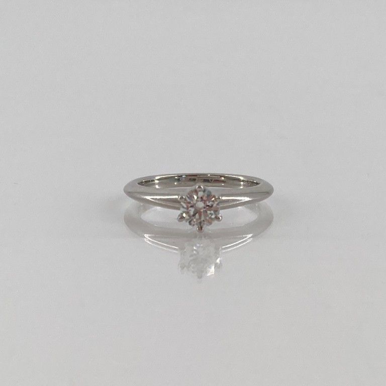 Ring Tiffany&Co. D0.3Ct 5 Pt950 3.61G