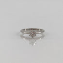 Ring 8%Off Tiffany&Co. D0.3Ct 5 Pt950 3.61G