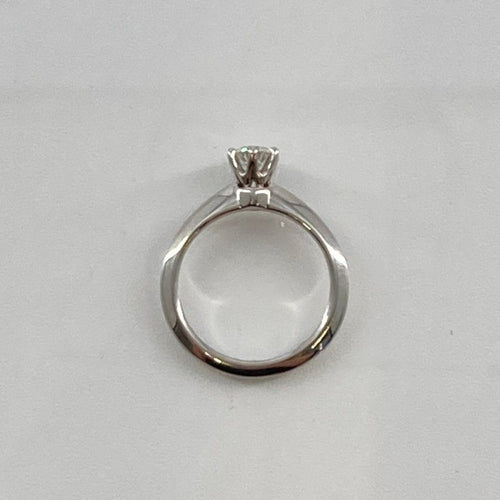 Ring 8%Off Tiffany&Co. D0.3Ct 5 Pt950 3.61G