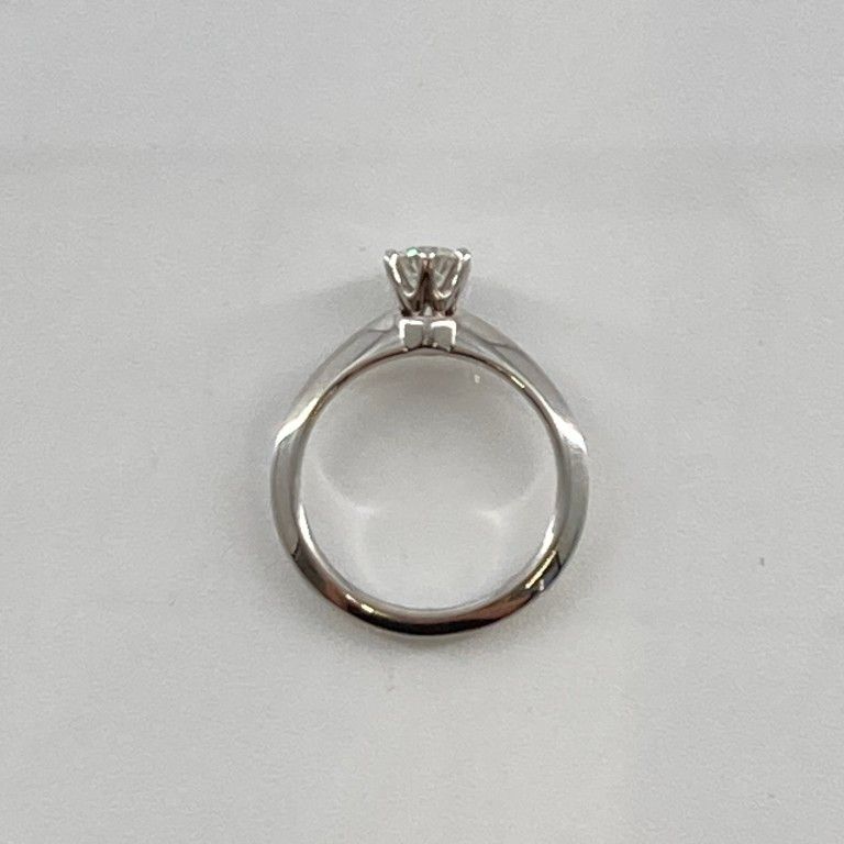 Ring 8%Off Tiffany&Co. D0.3Ct 5 Pt950 3.61G