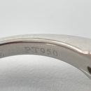 Ring 8%Off Tiffany&Co. D0.3Ct 5 Pt950 3.61G