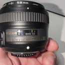 Nikon Lens (Single Focus) Af-S Nikkor F/1.8G