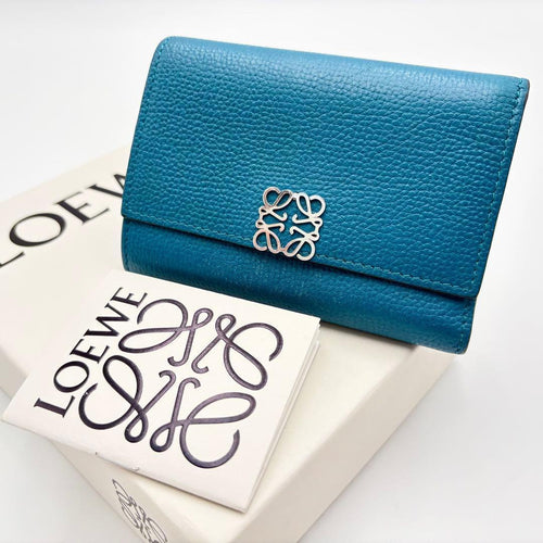 Loewe Trifold Wallets Blue