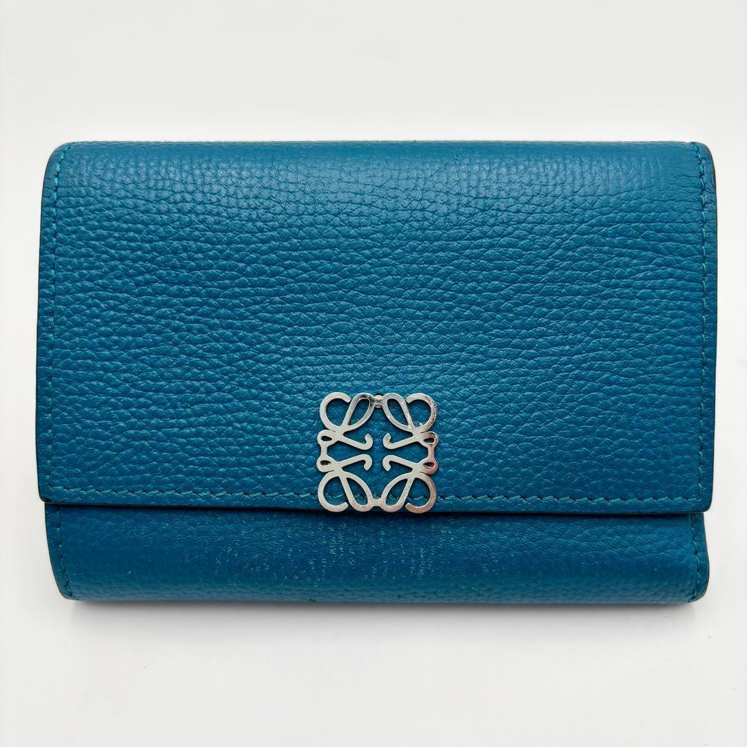 Loewe Trifold Wallets Blue