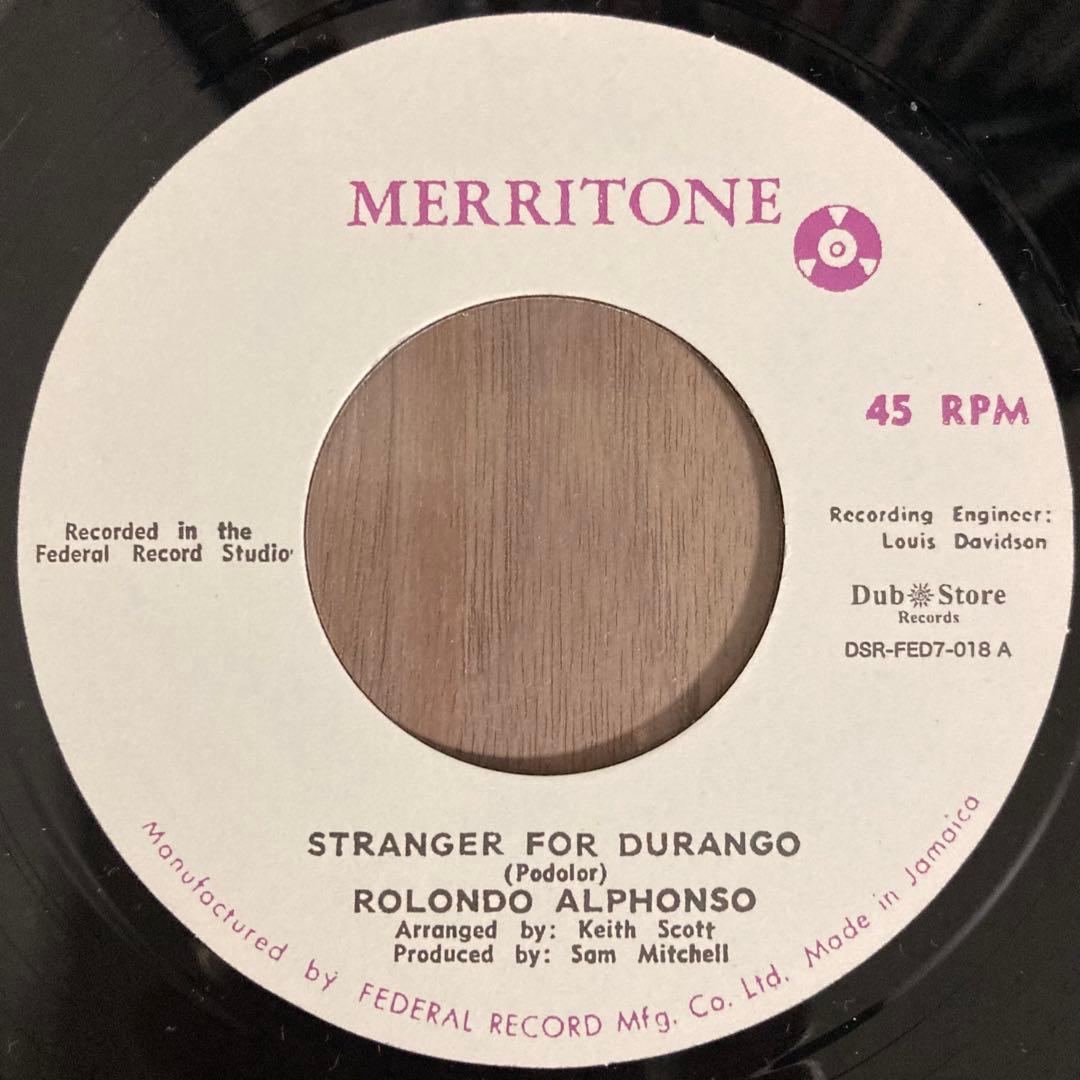 Overseas Music Roland Alphonso Stranger For Durango