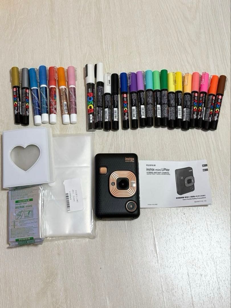 Fujifilm Instant Camera Body Instax Mini Liplay Posca
