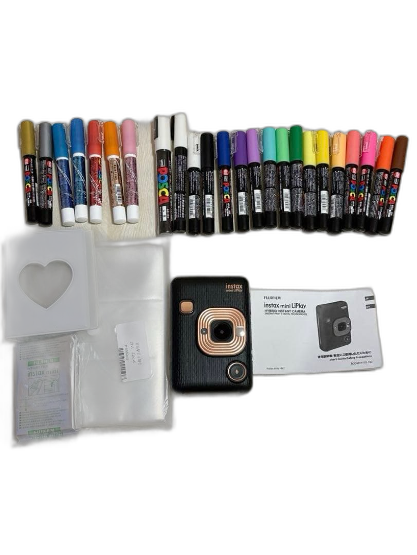 Fujifilm Instant Camera Body Instax Mini Liplay Posca