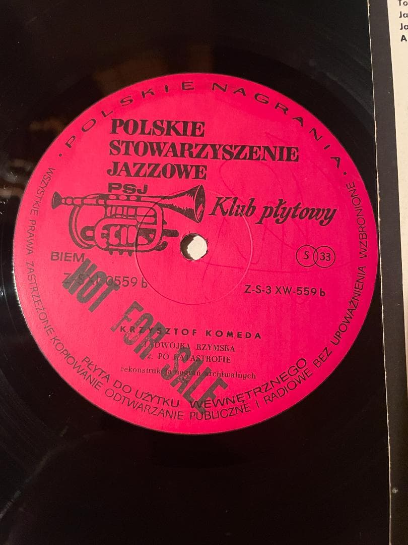 Western Music Krzysztof Komeda-Zofia-Rune Carlsson Lp