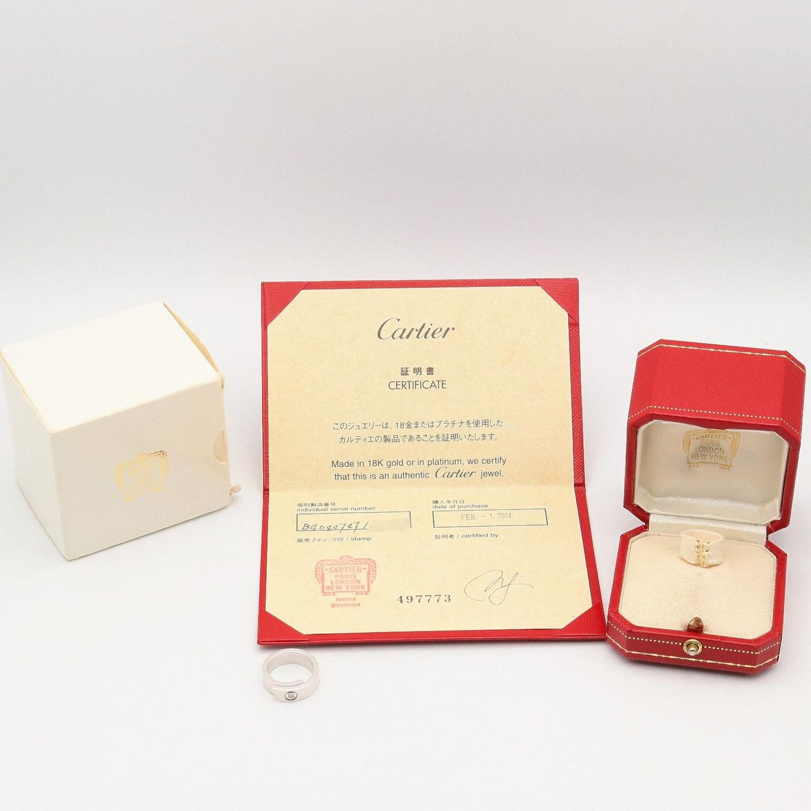 Cartier Ring 1Pd K18Wg Used A