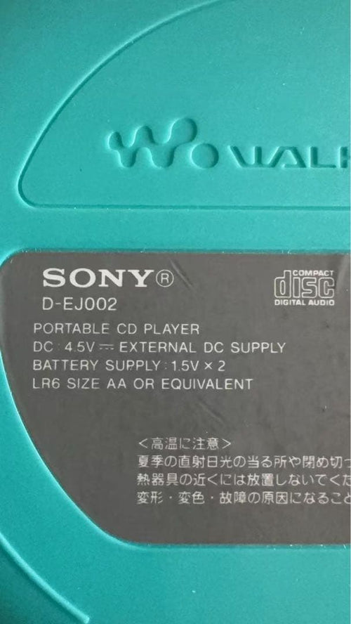 Portable Cd Player Sony D-Ej002