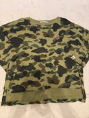 A Bathing Ape Half-Sleeve Three-Quarter-Sleeve Camo Tee