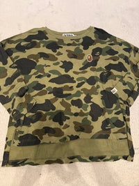 A Bathing Ape Half-Sleeve Three-Quarter-Sleeve Camo Tee