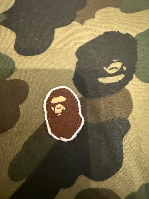 A Bathing Ape Half-Sleeve Three-Quarter-Sleeve Camo Tee