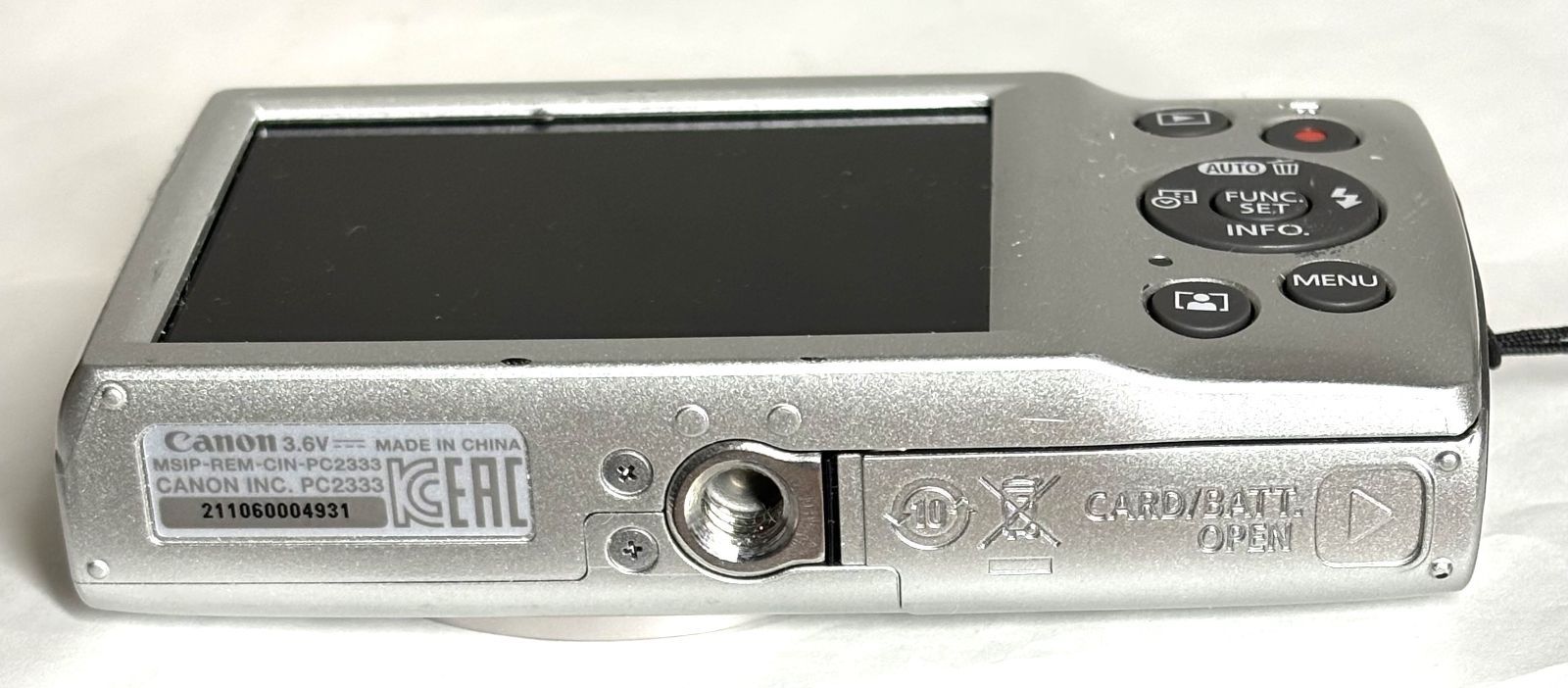 Canon Compact Digital Camera Ixy200 Pc2333 Hd 20Mp 8X Silver 2 /Sd (Ref# 6328)