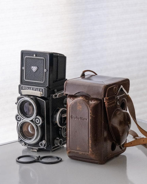 Rollei Double -Lens Reflex Camera Rolleiflex 2.8F Planar White Face