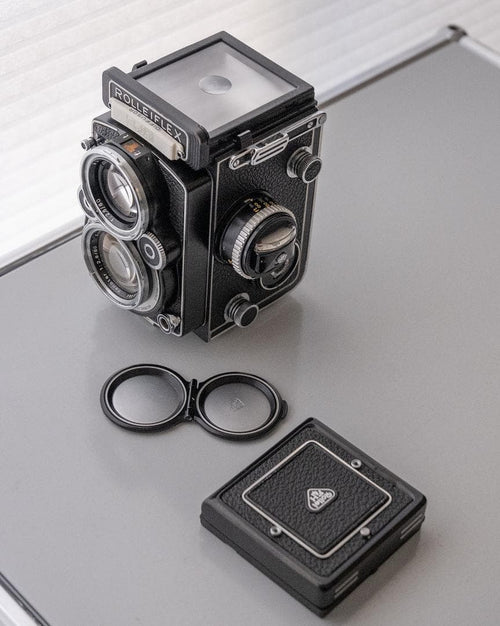 Rollei Double -Lens Reflex Camera Rolleiflex 2.8F Planar White Face