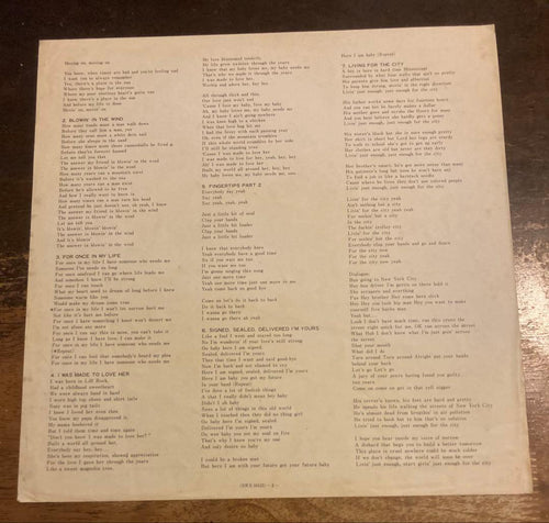 Overseas Music 74 Lp Stevie Wonder