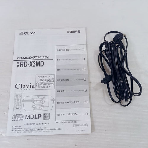 Victor Cd Md Cassette Deck Cd-Md Rd-X3Md Clavia
