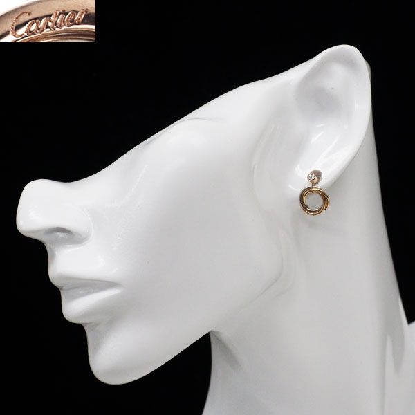 Cartier Earrings (For Both Ears) K18Yg/Wg/Pg