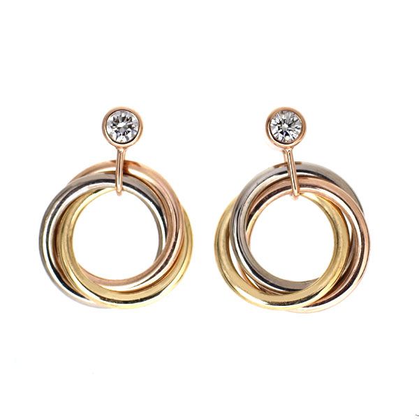 Cartier Earrings (For Both Ears) K18Yg/Wg/Pg