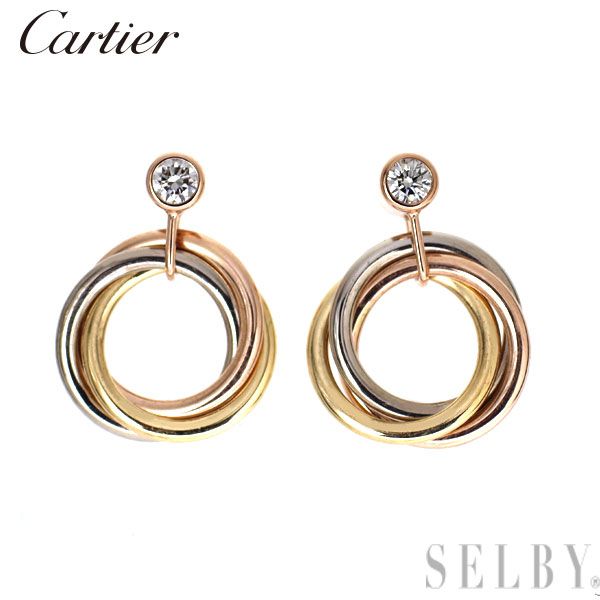 Cartier Earrings (For Both Ears) K18Yg/Wg/Pg