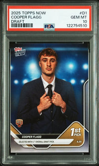 Nba 2025 Topps Now Cooper Flagg Psa 10