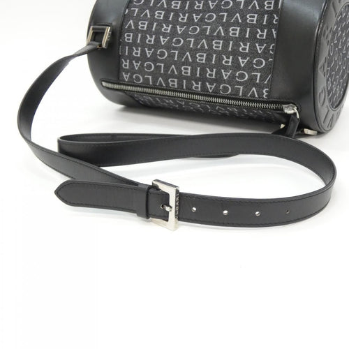 Bvlgari Shoulder Bag Black+Gray( Silver(