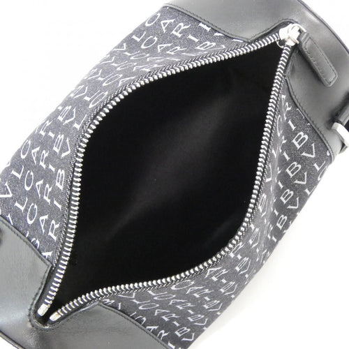 Bvlgari Shoulder Bag Black+Gray( Silver(