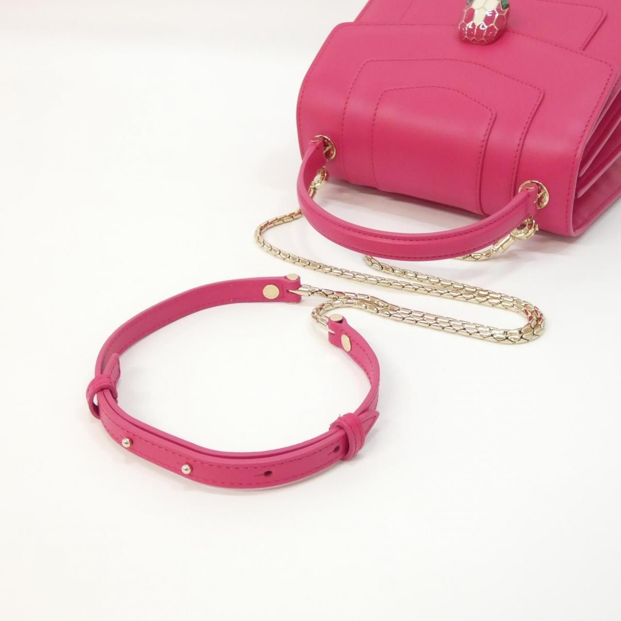 Bvlgari Handbag Serpenti Forever Pink( Gold(