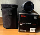 Sigma Lens (Zoom) 8-16Mm F4.5-5.6 Dc